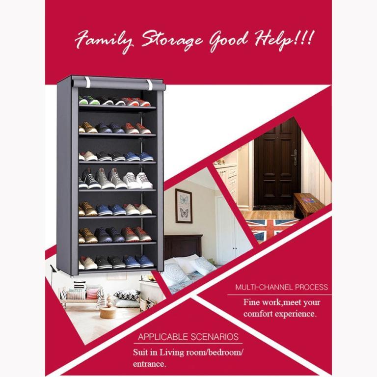 BKZ Multilayer Shoe Rack Cloth Cabinet Storage 9 Layer - … in Bukit Batok - Image 1