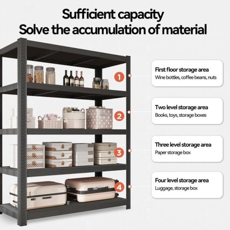 SEWZY Metal Rack Shelf, Multi-Layer Quick Installation … in Sengkang - Image 1