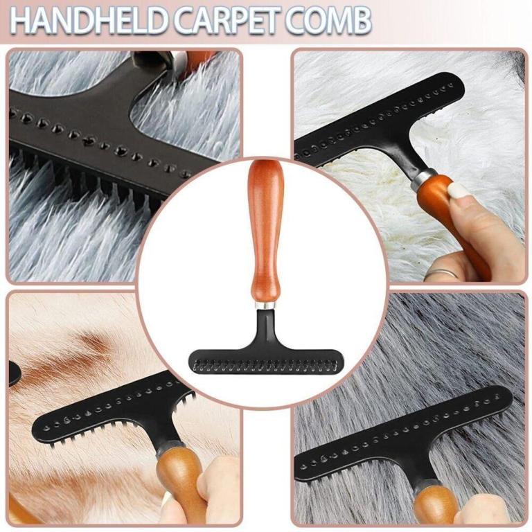 CEASIF6 Carpet Rake, Metal HandHeld Carpet Groomer Rake, … in Bukit Batok - Image 1