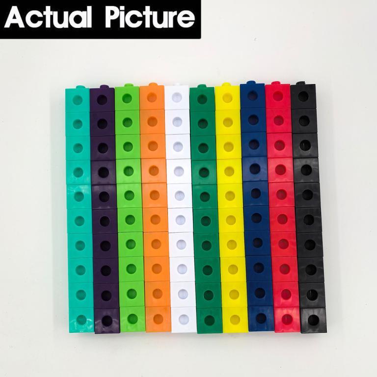 100Pcs 10 Colors 2cm Linking MathLink Cubes DIY Creativity … in Bishan - Image 1