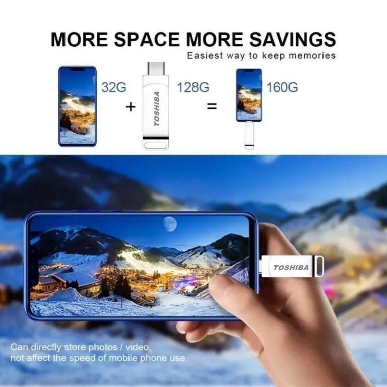 2TB USB 3.2 Flash Drive Mobile Phone Computer Mutual … in Mandai - Image 1