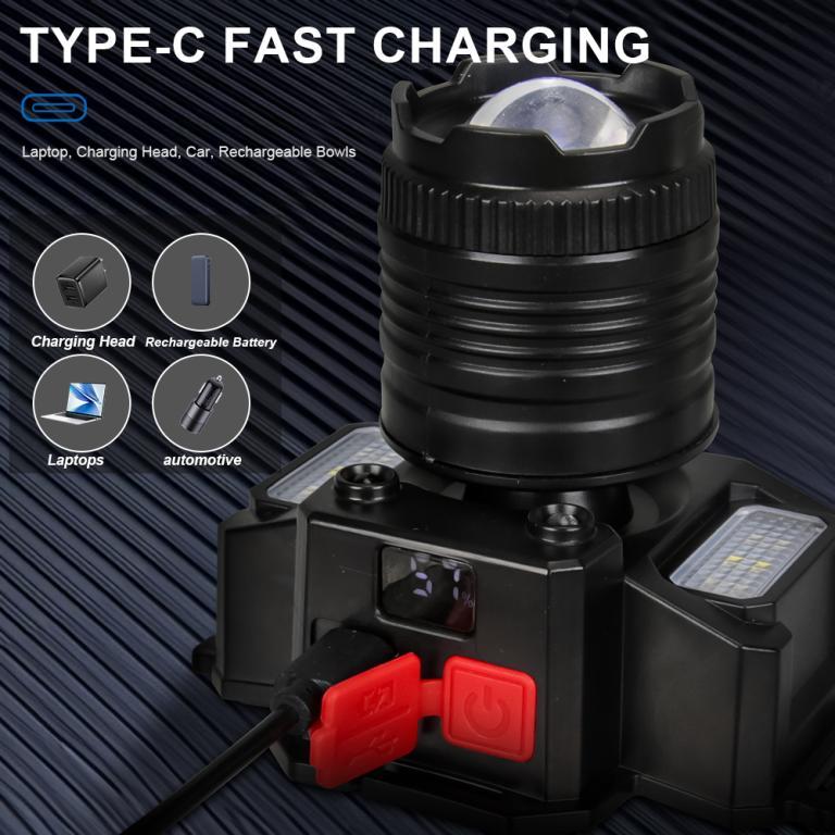 Portable LED Headlamp with Zoom Function, Built-in Battery, … in Mandai - Image 1