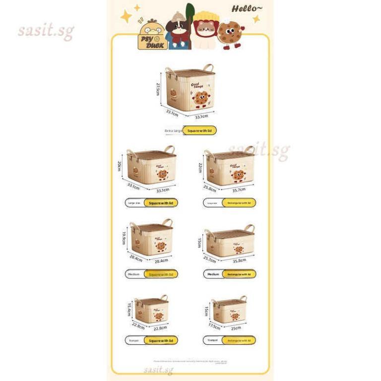 SJY Desktop Storage Box Plastic Storage Box with Lid … in Bukit Batok - Image 1