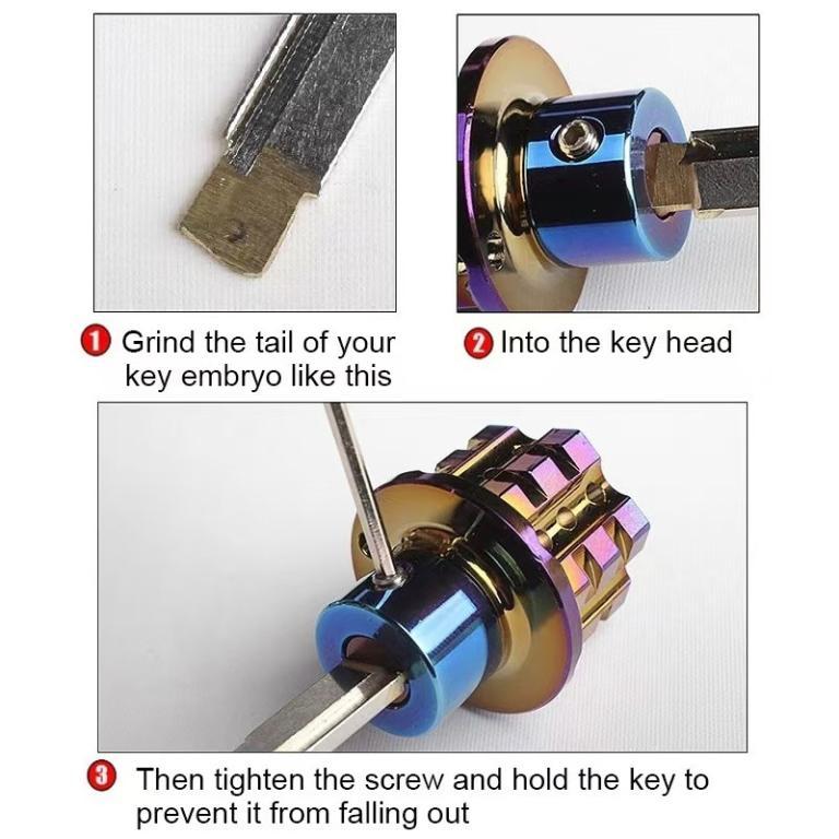 Universal Motorcycle CNC Modified Key Cover CNC Key Bit … in Choa Chu Kang - Image 1
