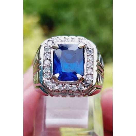 Luxury ORIGINAL KING BLUE SAFIR STONE RING in Mandai - Image 1