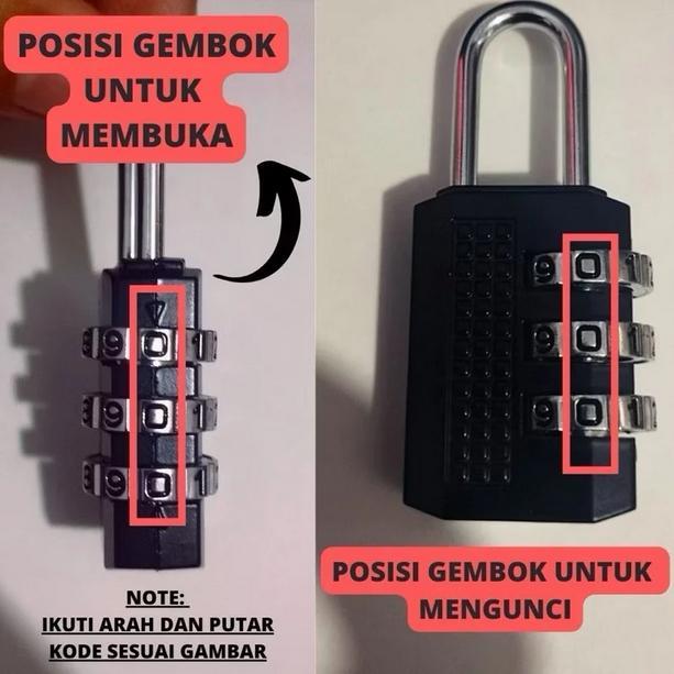 Portable Anti-Theft Multifunction Number Padlock in Bukit Batok - Image 1