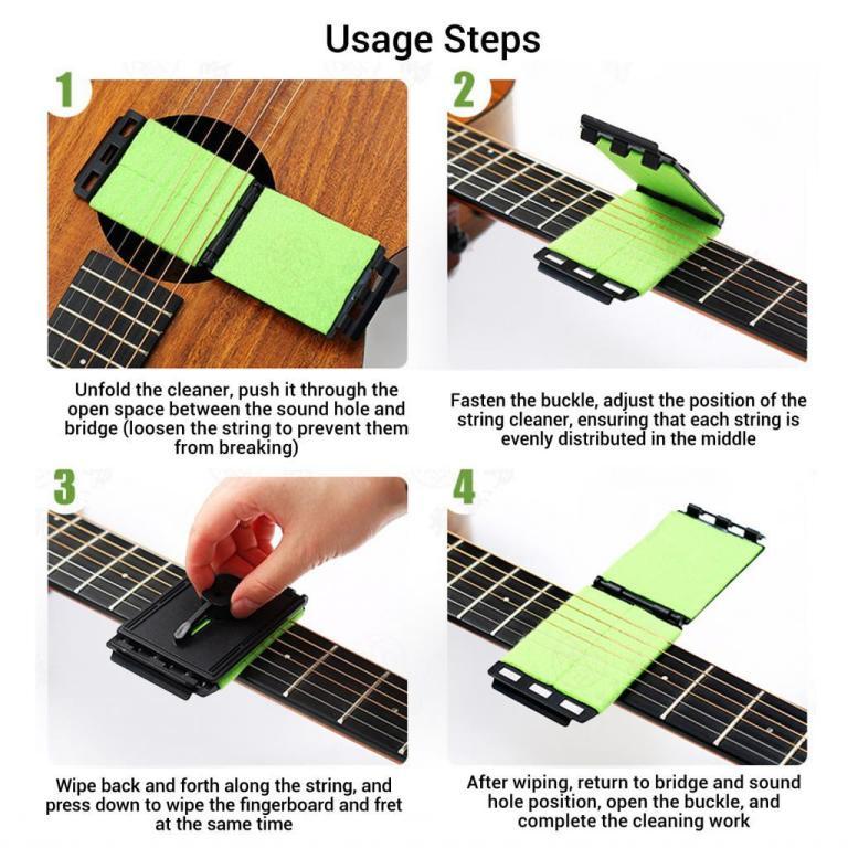 3PCS Guitar String Cleaner Microfiber Cloth Fret Fingerboard … in North-Eastern Islands - Image 1