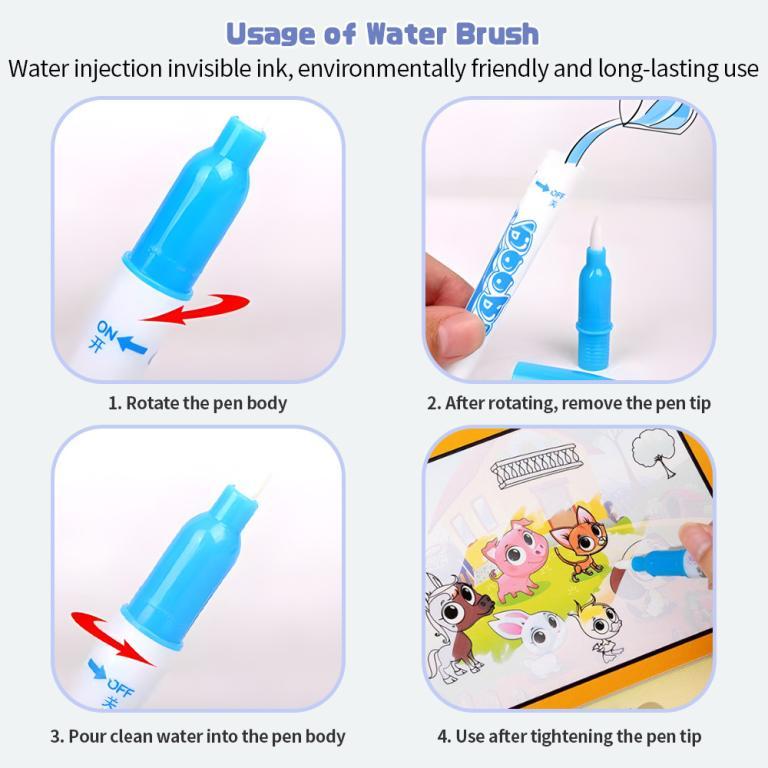 Mombaby Magic Water Painting Reusable Coloring Book … in North-Eastern Islands - Image 1