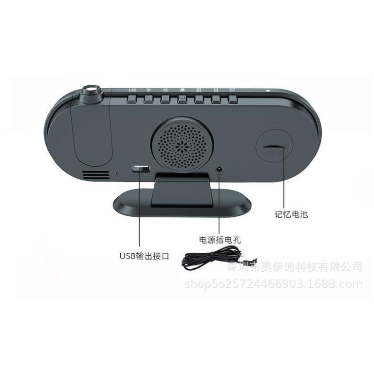Alarm Clock LED Clock New Style Photosensitive Mirror … in Mandai - Image 1