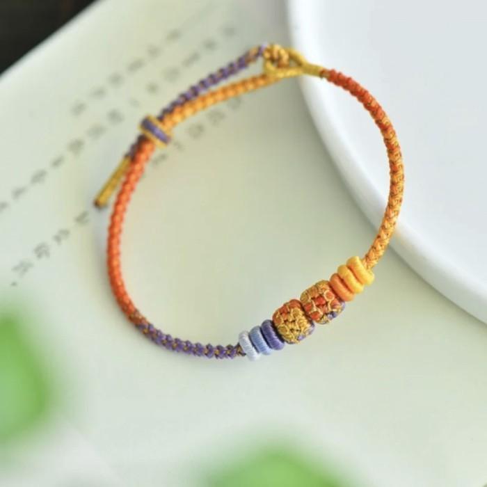 Hand-woven Colorful Hand Rope Chinese Style Color Matching … in North-Eastern Islands - Image 1