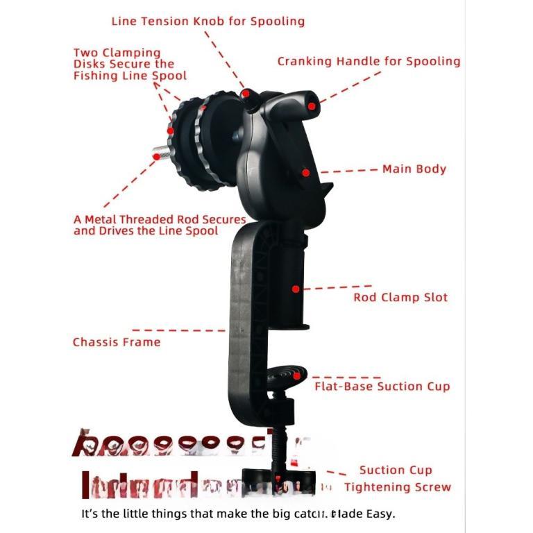 【NEW】Fishing Reel Line Winder Easy Carry Tight Even … in Mandai - Image 1