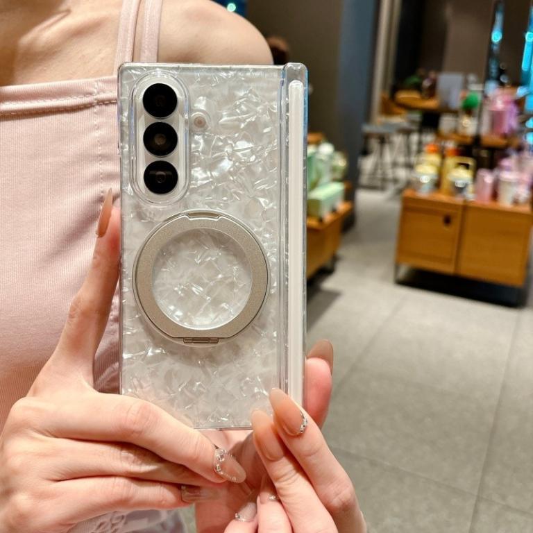 Iridescent Shell Design Shockproof Clear Case for Samsung … in Novena - Image 1
