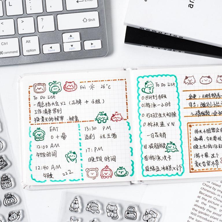 Different Style Cute Cat Pattern Clear Stamps For Card … in Toa Payoh - Image 1