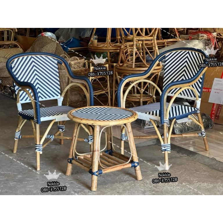 Genuine Rattan Chair Mixed With Plastic Lines in Bishan - Image 1