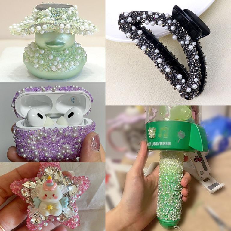 1.2cm*0.9m Pearl Resin Diamond Ribbon - Back Adhesive, … in North-Eastern Islands - Image 1