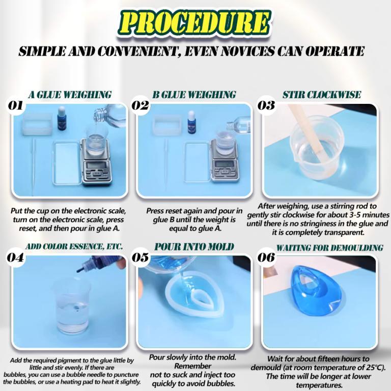 Perfect 1:1 Mix Ultra-Clear Epoxy 500ml & 250ml Kit#Beginner … in Pasir Ris - Image 1