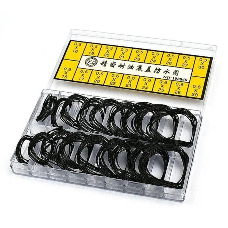 EXPLOREVY 200Pcs/Set Rubber O-Ring, Boxed Waterproof Watch … in Singapore - Image 1