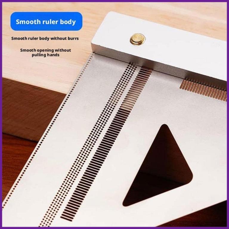 Multi-Angle Measuring Triangle Ruler 45/90 Degree Measuring … in Woodlands - Image 1