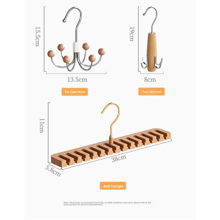 Solid Wood Silk Scarf Rack Scarf Rack Belt Belt Rack … in Sembawang - Image 1