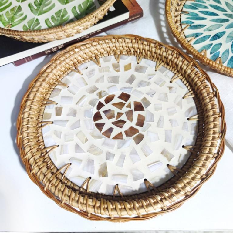【SG Local Spot Goods】Rattan round shell color storage … in Singapore - Image 1