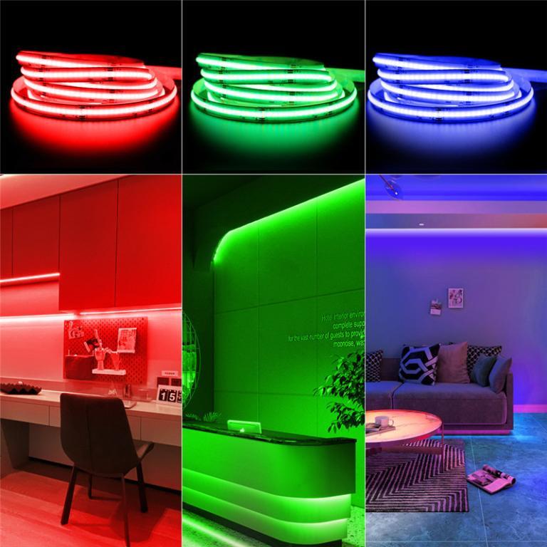 DC12V 24V COB Strip Light High Brightness Lighting Pink … in Singapore - Image 1