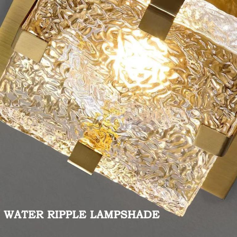 Modern Light Luxury Corridor Ceiling Light LED Water-Ripple … in Singapore - Image 1