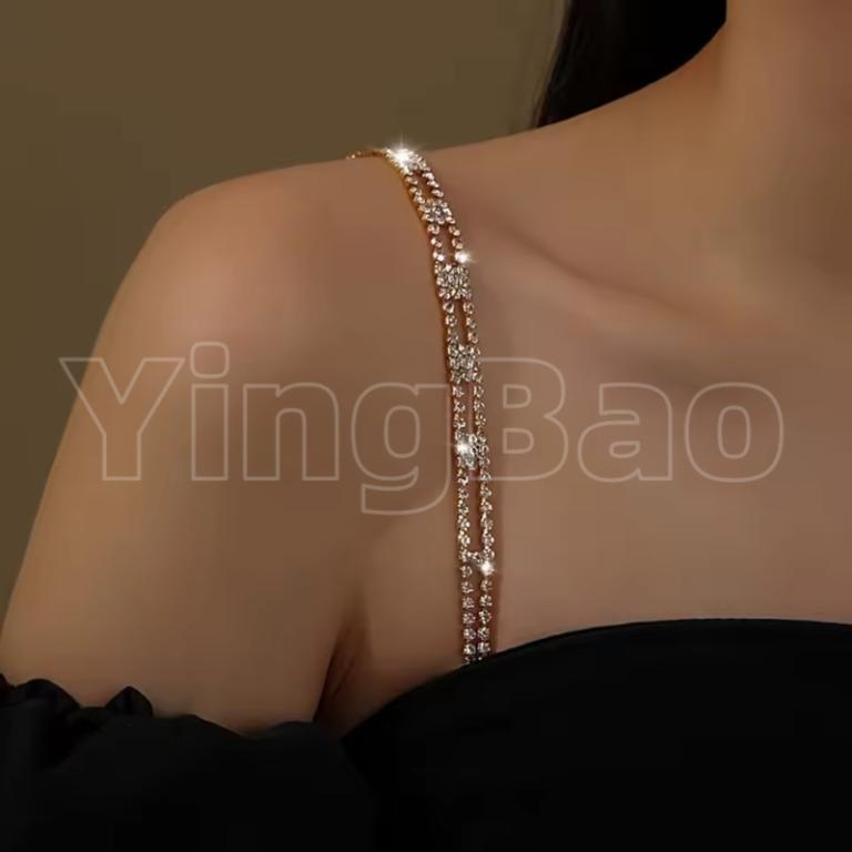 1/2pcs Adjustable Rhinestone Shoulder Chain Sexy Simple Bra … in North-Eastern Islands - Image 1