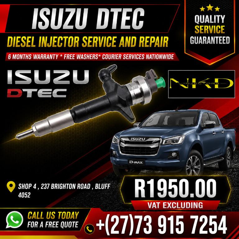 Recondition Isuzu Dtec Diesel Injectors in South Africa - Image 1