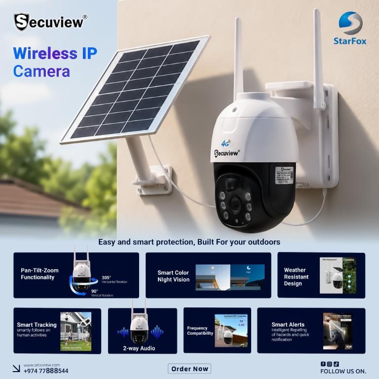 Secuview Wireless IP Solar Powered CCTV Camera in United States - Image 1
