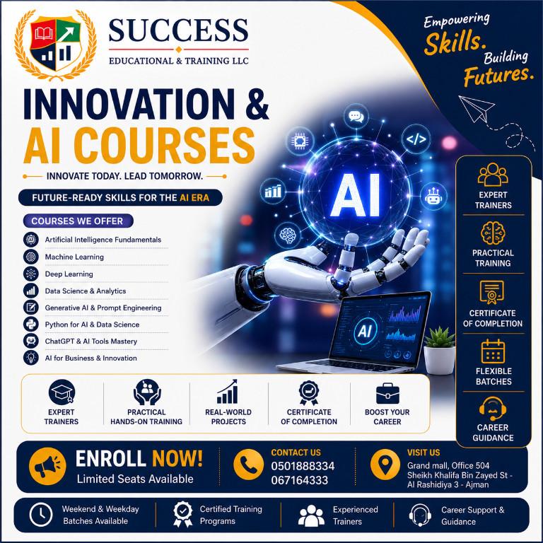 Innovation & Artificial Intelligence Course Now Available! in Ajman - Image 1