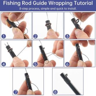 8 Color 100YDS Fishing Rod Wrapping Thread DIY Guide Ring … in Singapore - Image 1