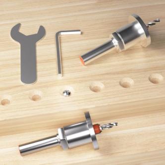 8mm Shank Countersink Router Depth Stop Drill Bit 限位木工沉孔钻 in Singapore - Image 1