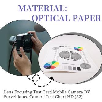 A3 Lens Calibration Focusing Test Card Mobile Camera DV … in Mandai - Image 1