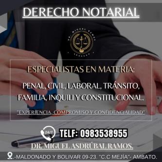 ABOGADO NOTARIAL-AMBATO en Ambato - Imagen 1