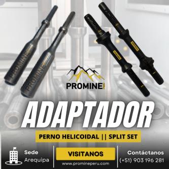 ADAPTADOR DE PERNO HELICOIDAL INSTALACIÓN RÁPIDA EN MINERÍA en Arequipa - Imagen 1