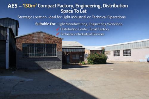 AE5 – 130m² Compact Factory, Engineering, Distribution Space To in Kimberley - Image 1