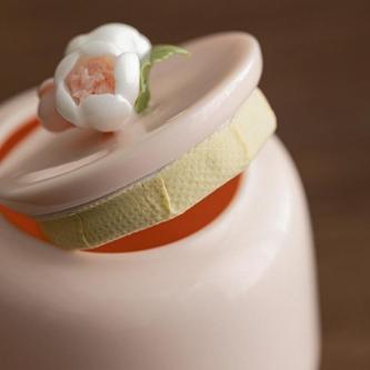 AELEGANT Ceramic Tea Jar, Moisture Proof Flower-Patterned … in Singapore - Image 1