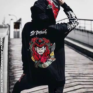 AHHA ROSE BLACK HOODIE SWEATER JACKET WITH PULLPRINT MOTIF … in North-Eastern Islands - Image 1