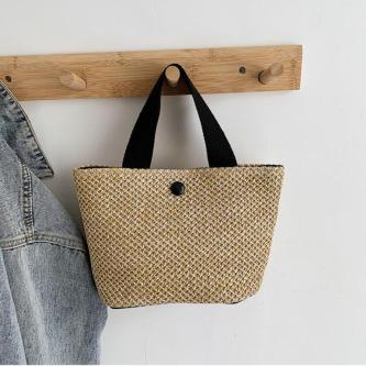 AHOUR Rattan Handbag, Large Capacity Grass Straw Bag, … in Singapore - Image 1