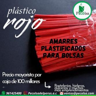 AMARRES PLASTIFICADOS PARA BOLSAS en Lima - Imagen 4