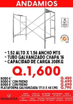 ANDAMIO CERTIFICADO en Retalhuleu - Imagen 1
