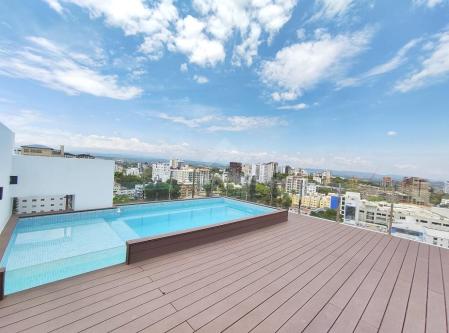 APARTAMENTO AMUEBLADO CON PISCINA PROXIMO PLAZA INTERNACIONAL en Santiago - Imagen 5
