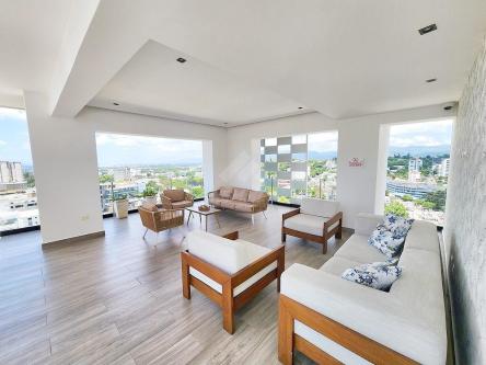 APARTAMENTO AMUEBLADO CON PISCINA PROXIMO PLAZA INTERNACIONAL en Santiago - Imagen 4