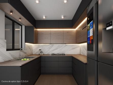 APARTAMENTO CON PATIO Y AREA SOCIAL PROXIMO CERROS GURABO STGO. en Santiago - Imagen 4