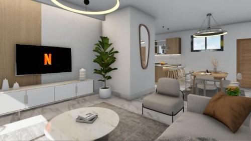 APARTAMENTO EN VENTA, TORRE MONTE RICO, SANTIAGO. en Gurabo al Medio - Imagen 4