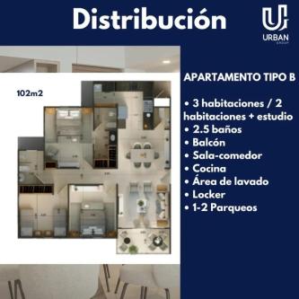 APARTAMENTOS EN JACOBO MAJLUTA - CONSTRUCCION en Santo Domingo - Imagen 2