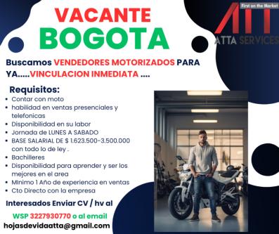 ASESORES COMERCIALES MOTORIZADOS en Bogotá - Imagen 1