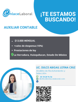 ASISTENTE CONTABLE** en Interlomas - Imagen 1