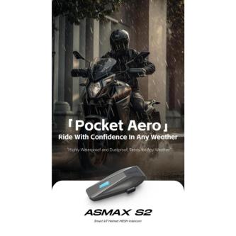 ASMAX S2 Bluetooth Headset - 8 Rider Mesh Intercom in Singapore - Image 1