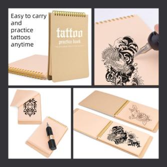 ATOMUS Tattoo Practice Skin Set Book 10PCS Notebook Type … in Singapore - Image 1